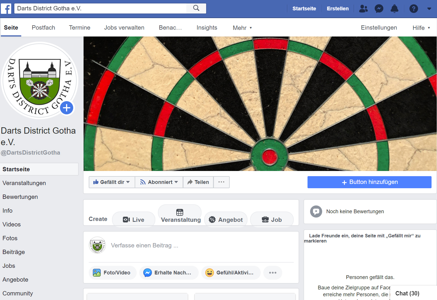Darts District Gotha auf Facebook